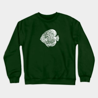 Discus Fish or Pompadour Fish - hobby aquarists fish design Crewneck Sweatshirt